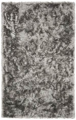 Safavieh Ocean Hand-tufted Shag Rug - Luxurious Ivory Comfort With 2.5-inch Pile Height For Elegant Spaces Silver Polyester And Cotton Ocg101g-2