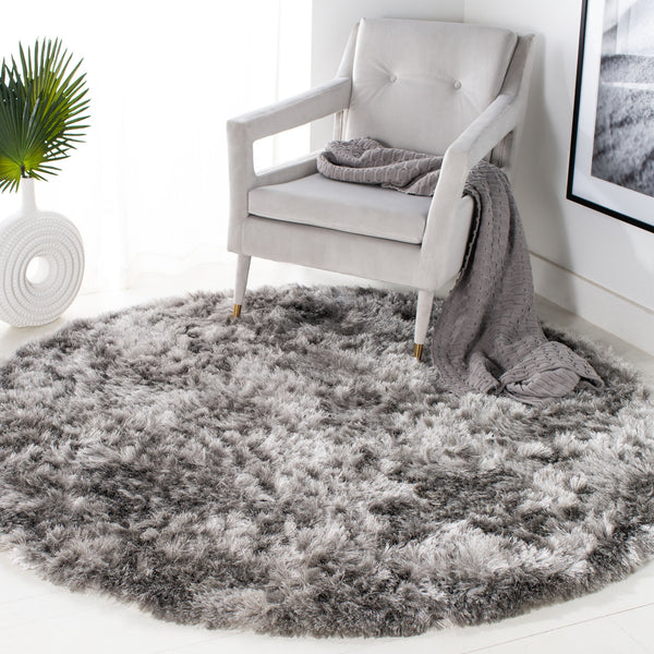 Safavieh Ocean Hand-tufted Shag Rug - Luxurious Ivory Comfort With 2.5-inch Pile Height For Elegant Spaces Silver Polyester And Cotton Ocg101g-2