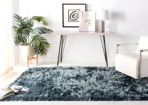 Safavieh Ocean Hand-tufted Shag Rug - Luxurious Ivory Comfort With 2.5-inch Pile Height For Elegant Spaces Slate Polyester And Cotton Ocg101m-214