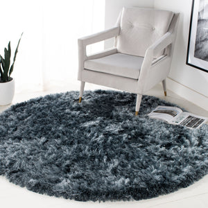 Safavieh Ocean Hand-tufted Shag Rug - Luxurious Ivory Comfort With 2.5-inch Pile Height For Elegant Spaces Slate Polyester And Cotton Ocg101m-214