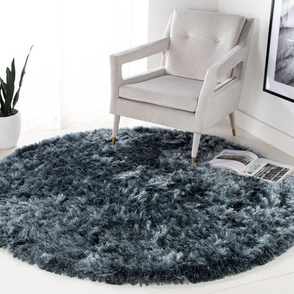 Safavieh Ocean Hand-tufted Shag Rug - Luxurious Ivory Comfort With 2.5-inch Pile Height For Elegant Spaces Slate Polyester And Cotton Ocg101m-214