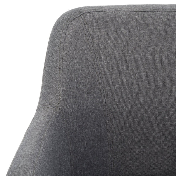 Safavieh Kains Swivel Office Chair - Modern Ergonomic Design With Soft Upholstery For Ultimate Comfort And Style Grey / Chrome OCH2000A