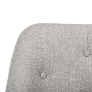 Safavieh Evelynn Stylish Tufted Velvet Swivel Office Chair With Sleek Chrome Legs For Modern Workspaces Grey / Chrome OCH4502A