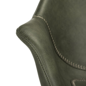 Safavieh Ember Office Chair - Luxurious Leather-Style Ergonomic Desk Seating With Smooth Casters & Modern Design OCH7002A