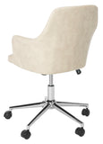 Safavieh Cadence Swivel Office Chair Beige / Chrome OCH7500B