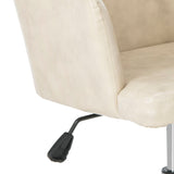 Safavieh Cadence Swivel Office Chair Beige / Chrome OCH7500B