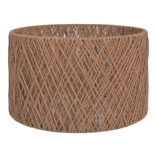 Moe's Home Aine Table Lamp - Elegant Iron Base With Earthy Rope Detail, Integrated Led For Modern Spaces Natural Iron Base,Jute Shade Od-1024-24