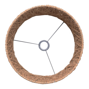 Moe's Home Aine Table Lamp - Elegant Iron Base With Earthy Rope Detail, Integrated Led For Modern Spaces Natural Iron Base,Jute Shade Od-1024-24