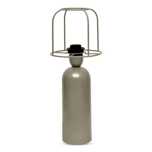 Moe's Home Echo Gloss Table Lamp - Durable Iron Construction With Minimalist Design For Warm, Inviting Ambiance Grey Iron Od-1027-39