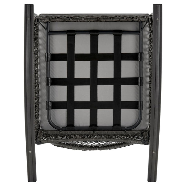 Manhattan Comfort Fruttuo Traditional Patio Rocking Chair Mixed Grey OD-CV017-GY