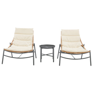 Sunset 3-Piece Patio Conversation Set in Cream OD-CV021-CR Manhattan Comfort