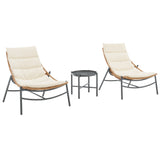 Sunset 3-Piece Patio Conversation Set in Cream OD-CV021-CR Manhattan Comfort