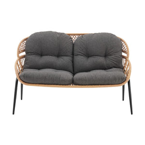 Pine 4-Piece Patio Conversation Set in Grey OD-CV022-GY Manhattan Comfort