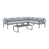 Sunnyside Corner Patio Conversation Set with Table