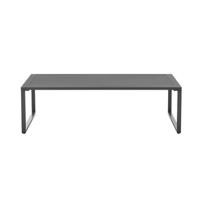 Sunnyside Corner Patio Conversation Set with Table in Grey on Grey OD-CV026-GY Manhattan Comfort