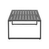 Sunnyside Corner Patio Conversation Set with Table in Grey on Grey OD-CV026-GY Manhattan Comfort