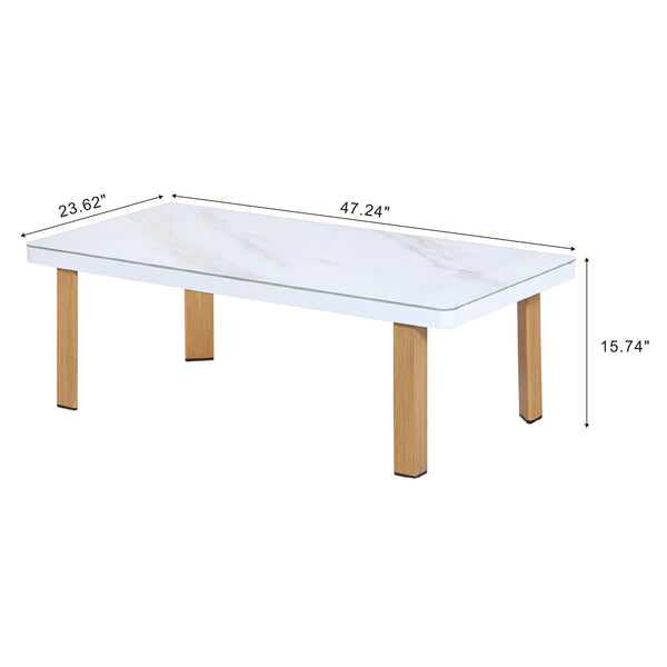 Vine 4-Piece Patio Conversation Set in Cream OD-CV029-CR Manhattan Comfort