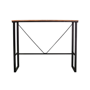 Safavieh Venallo Solid Acacia Wood Pub Table With Iron Frame For Patio Or Casual Dining OD1083029