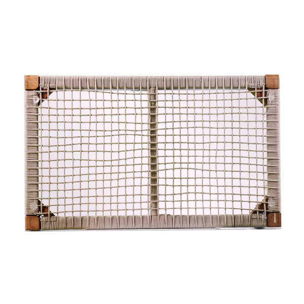 Safavieh Brendina Outdoor Acacia And Woven Rope Cocktail Table With Tempered Glass Patio Top OD1089300