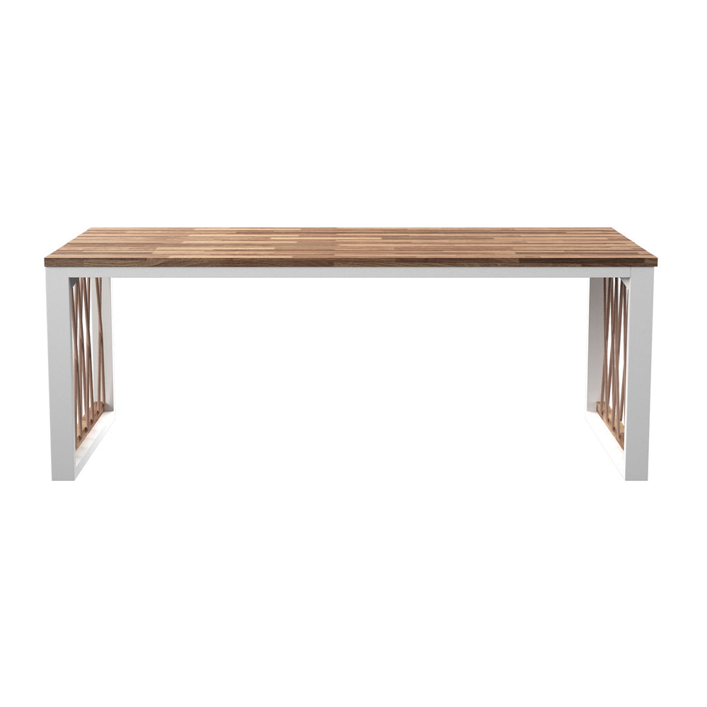 Safavieh Wallmond Outdoor Acacia Wood Cocktail Table With Rope Accents And Steel Frame NATURAL OD1140700