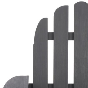 Safavieh Carla Outdoor Hdpe Adirondack Chair With Metal Frame For Patio Deck Or Poolside GREY OD350407
