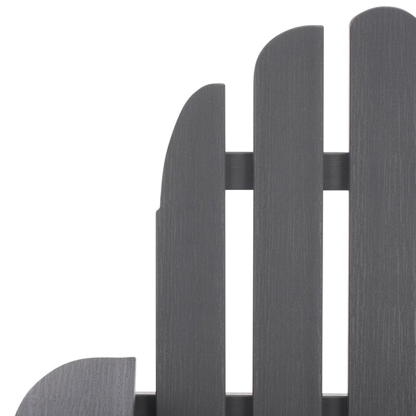 Safavieh Carla Outdoor Hdpe Adirondack Chair With Metal Frame For Patio Deck Or Poolside GREY OD350407
