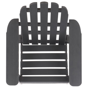 Safavieh Carla Outdoor Hdpe Adirondack Chair With Metal Frame For Patio Deck Or Poolside GREY OD350407