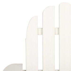 Safavieh Carla Outdoor Hdpe Adirondack Chair With Metal Frame For Patio Deck Or Poolside OFF WHITE OD350423