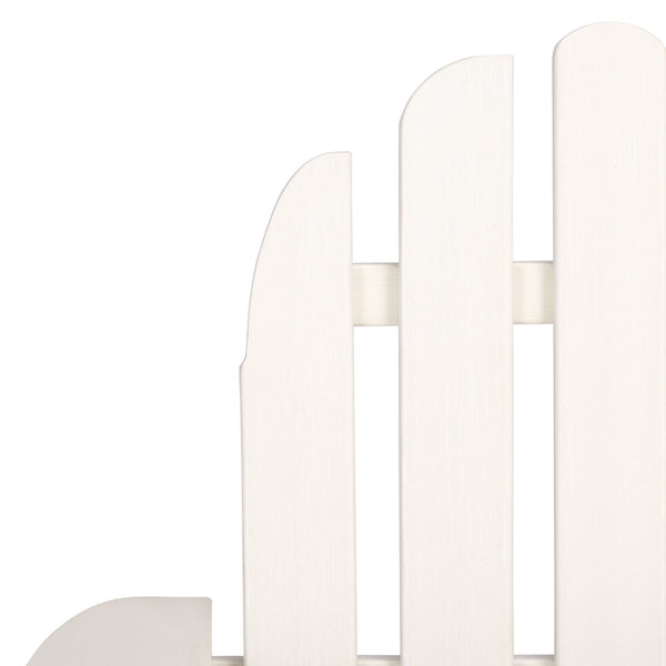 Safavieh Carla Outdoor Hdpe Adirondack Chair With Metal Frame For Patio Deck Or Poolside OFF WHITE OD350423