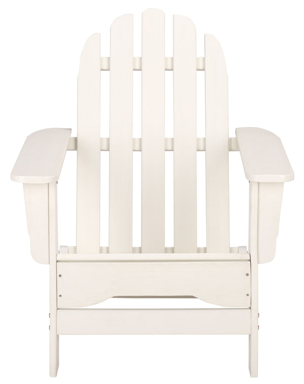 Safavieh Carla Outdoor Hdpe Adirondack Chair With Metal Frame For Patio Deck Or Poolside OFF WHITE OD350423