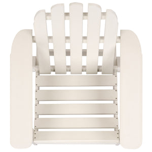 Safavieh Carla Outdoor Hdpe Adirondack Chair With Metal Frame For Patio Deck Or Poolside OFF WHITE OD350423
