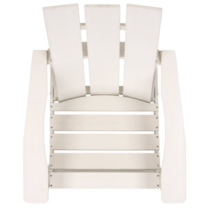 Safavieh Olivia Outdoor Adirondack Chair Ergonomic Hdpe Build For Patio Deck Or Garden Seating OFF WHITE OD350623