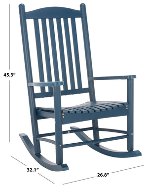 Safavieh Laura Outdoor Hdpe Rocking Chair Set Of Two Uv Resistant All Weather Patio Seating OD370101