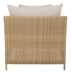 Safavieh Felicity Outdoor Pe Wicker Sunlounger With Metal Frame And Foam Cushion For Patio Pool OD370403