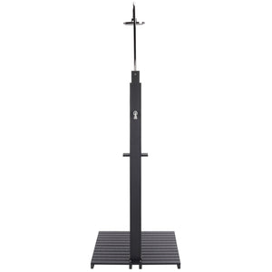 Safavieh Oudoor Faux Wood Polystyrene Shower With Stainless Steel Hardware For Patio Or Pool BLACK / SILVER OD8900