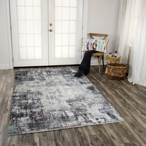 Rizzy Odyssey ODY833 Power loomed  Polypropylene Rug L. Gray 8' x 10'