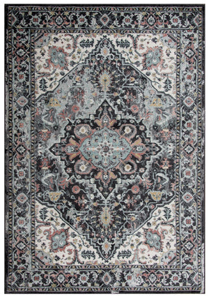 Rizzy Odyssey ODY839 Power loomed  Polypropylene Rug Charcoal 8' x 10'