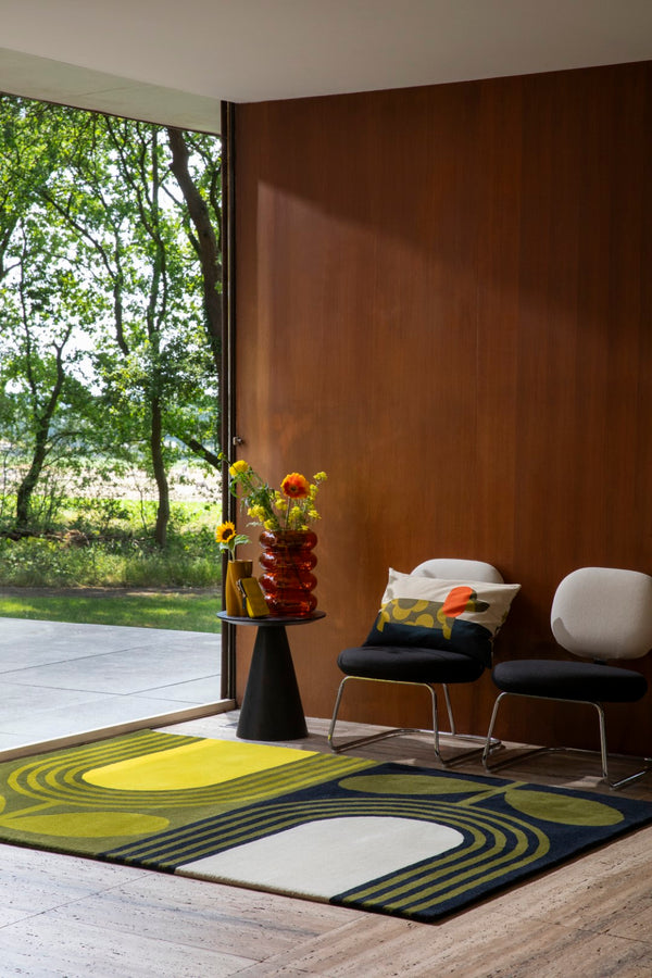 Brink & Campman Orla Keily Striped Green/Yellow/White 8'2" x 11'6"