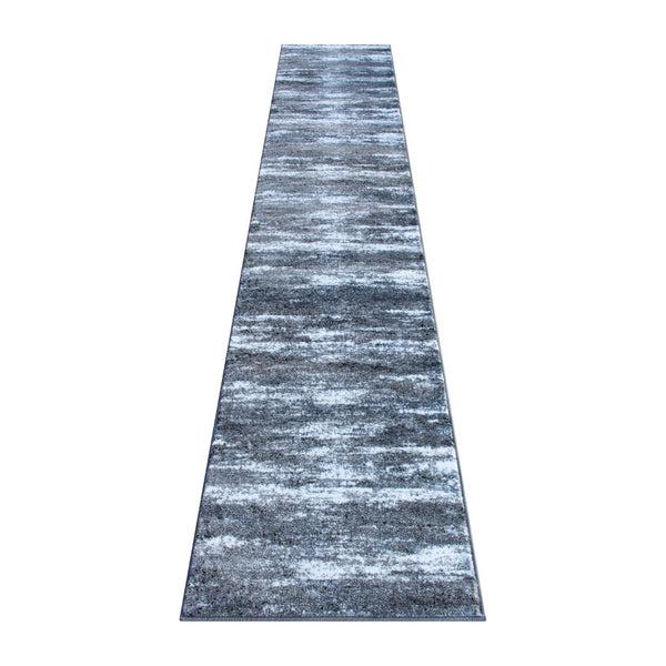 English Elm Marian Collection Distressed Modern Runner Rug for Entryways, Hallways, and Living Spaces Grey 2' x 11' OKR-RG1102-211-GY-GG