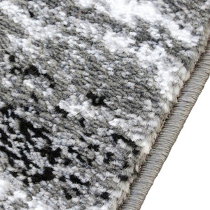 English Elm Marian Collection Distressed Modern Runner Rug for Entryways, Hallways, and Living Spaces Grey 2' x 11' OKR-RG1102-211-GY-GG