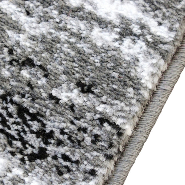 English Elm Marian Collection Distressed Modern Runner Rug for Entryways, Hallways, and Living Spaces Grey 2' x 11' OKR-RG1102-211-GY-GG