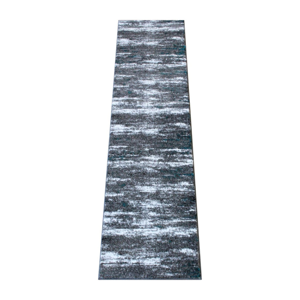 English Elm Marian Collection Distressed Modern Runner Rug for Entryways, Hallways, and Living Spaces Turquoise 2' x 7' OKR-RG1102-27-TQ-GG