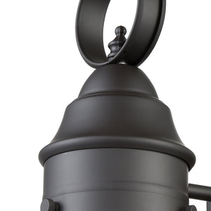 Atlas Onion Seeded Globe Outdoor Wall Sconce Oil Rubbed Bronze Cage Lantern Patio Light OL11197-BZ