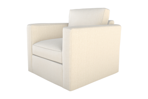 Moss Home Olive Chair - Ultimate Comfort With Modern Swivel Design For Versatile Home Décor Spaces Ivory 100% Olefin Oliv-cha-32-celivo