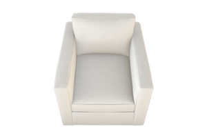 Moss Home Olive Chair - Ultimate Comfort With Modern Swivel Design For Versatile Home Décor Spaces Ivory 100% Olefin Oliv-cha-32-celivo