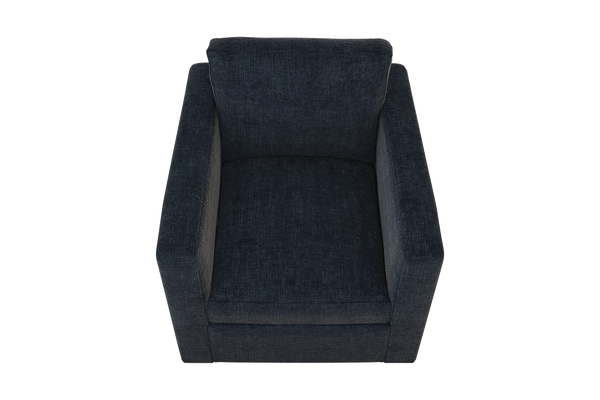 Moss Home Olive Chair - Stylish Swivel Design For Effortless Comfort And Versatile Living Room Décor Midnight 100% Polyester Oliv-cha-32-covmid