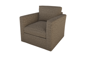 Moss Home Olive Chair - Stylish Swivel Design For Effortless Comfort And Versatile Living Room Décor Mushroom 100% Polyester Oliv-cha-32-covmus