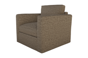 Moss Home Olive Chair - Stylish Swivel Design For Effortless Comfort And Versatile Living Room Décor Mushroom 100% Polyester Oliv-cha-32-covmus