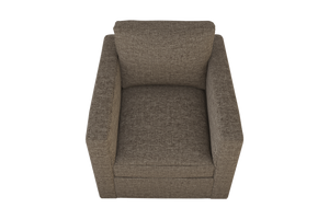 Moss Home Olive Chair - Stylish Swivel Design For Effortless Comfort And Versatile Living Room Décor Mushroom 100% Polyester Oliv-cha-32-covmus