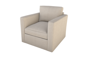Moss Home Olive Chair - Stylish Swivel Design For Effortless Comfort And Versatile Living Room Décor Platinum 100% Polyester Oliv-cha-32-covpla